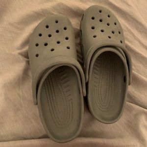 Gray women’s crocs